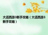 大话西游3新手攻略（大话西游3新手攻略）