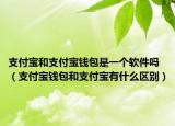 支付宝和支付宝钱包是一个软件吗（支付宝钱包和支付宝有什么区别）