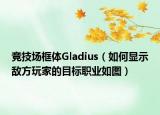 竞技场框体Gladius（如何显示敌方玩家的目标职业如图）