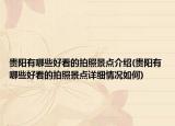贵阳有哪些好看的拍照景点介绍(贵阳有哪些好看的拍照景点详细情况如何)