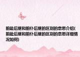 前赴后继和前仆后继的区别的意思介绍(前赴后继和前仆后继的区别的意思详细情况如何)