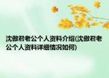 沈傲君老公个人资料介绍(沈傲君老公个人资料详细情况如何)