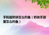 手机版奶块怎么钓鱼（奶块手游里怎么钓鱼）