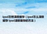 ipad怎样清除缓存（ipad怎么清除缓存 ipad清除缓存的方法）
